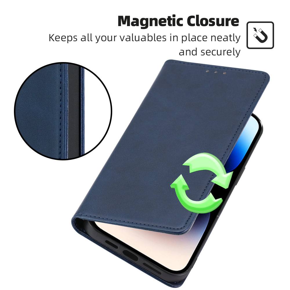For Motorola Moto G Play (2024) 4G Case PU Leather Phone Cover Calf Texture Wallet For Motorola Moto G Play (2024) 4G Case PU Leather Phone Cover Calf Texture Wallet
